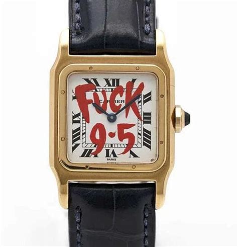 cartier fuck 9 to 5|A Brooklyn Artist Painted ‘F*** 9.